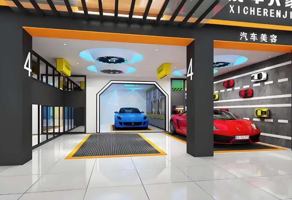 現(xiàn)代簡約風汽車維修店設計全解析